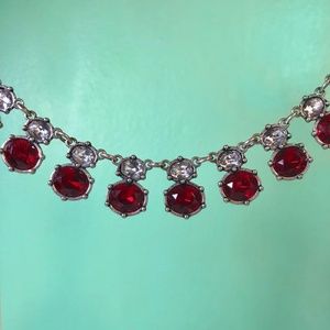 Avon Ruby Red Rhinesone Choker Necklace